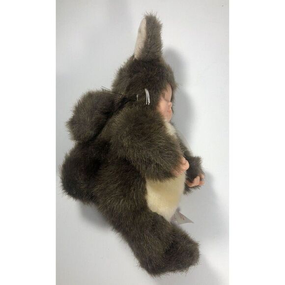 2-Anne Geddes Ladybug & Baby Squirrel Plush Stuffed Dolls 8-9" 1998 1-NWT - Picture 7 of 13